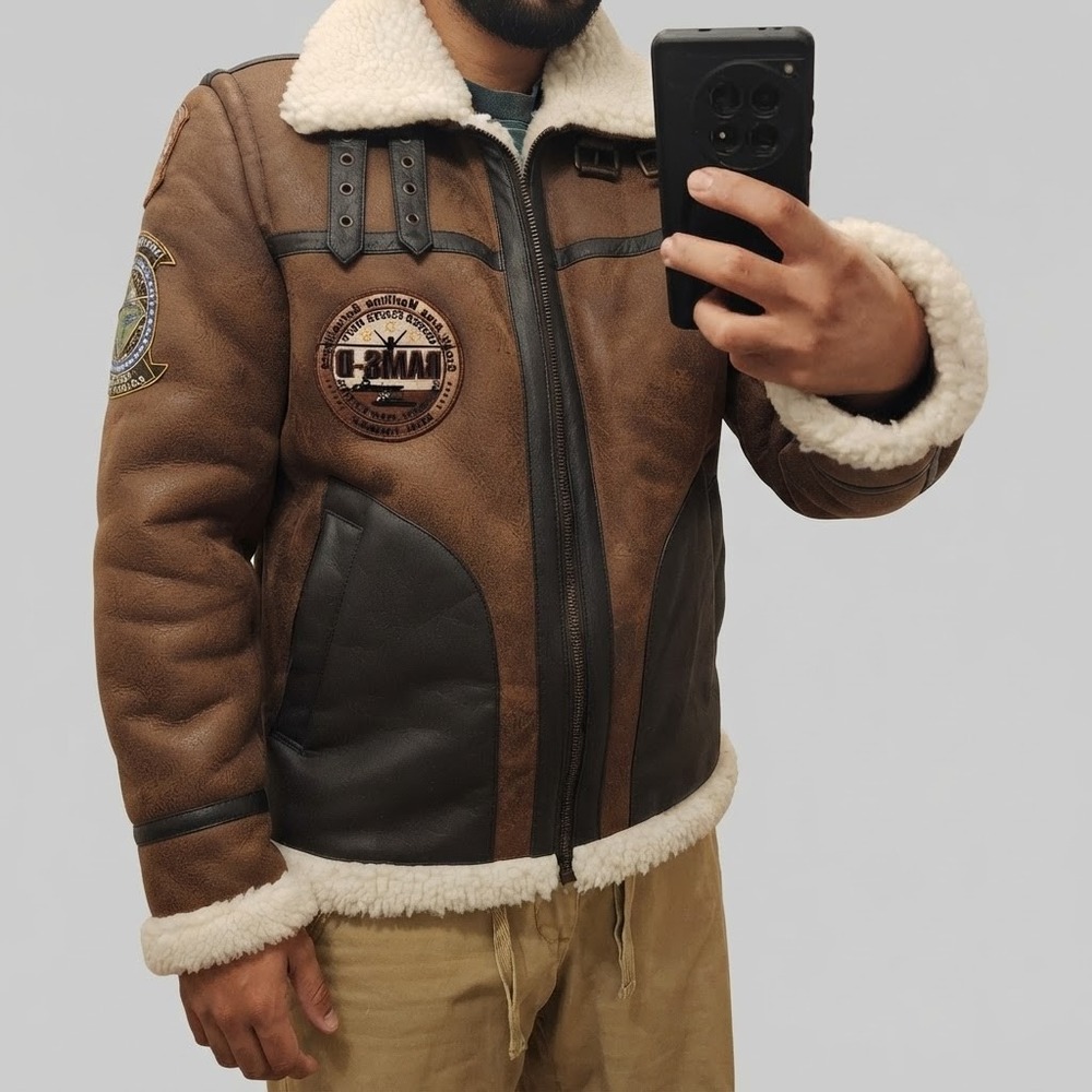 Vintage Top Gun Pete Maverick Aviator Tom Cruise Tommy Hilfiger Bomber Jacket